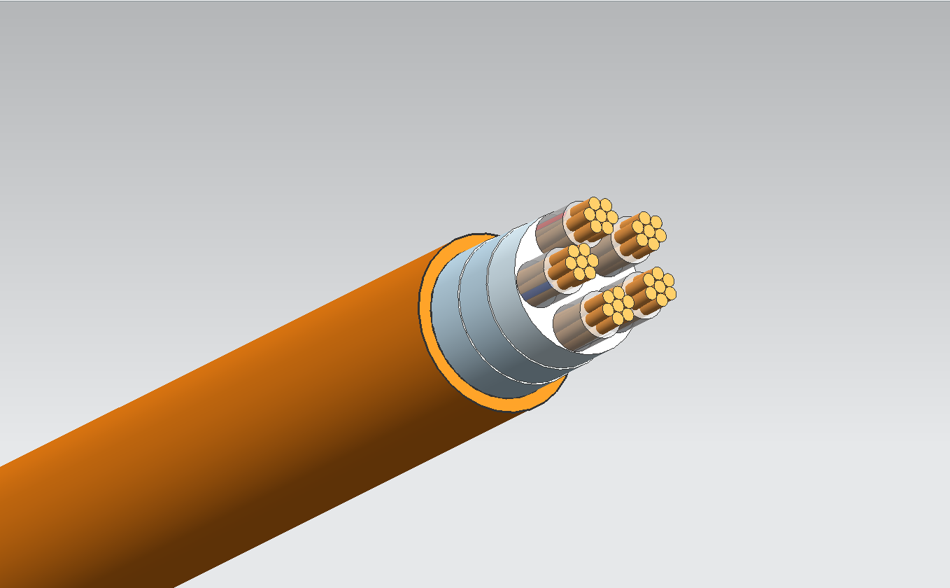 YTTWY4*50+1*25隔离型柔性矿物绝缘防火电缆